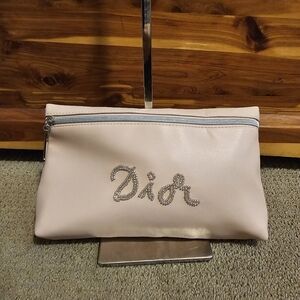 Dior pink clutch Cosmetic bag